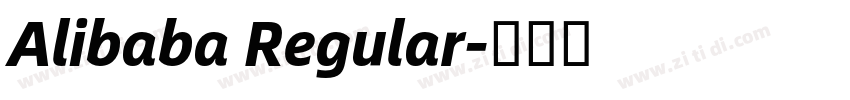 Alibaba Regular字体转换